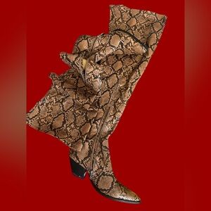 PrettyLittleThing Tan Over the Knee Boots